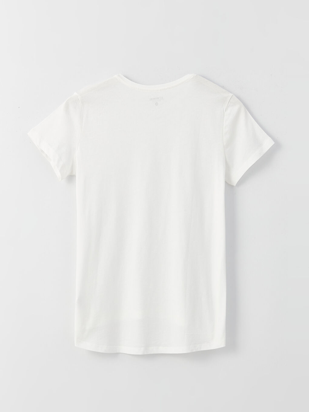 Crew Neck Plain Short Sleeve Women's T-Shirt-6