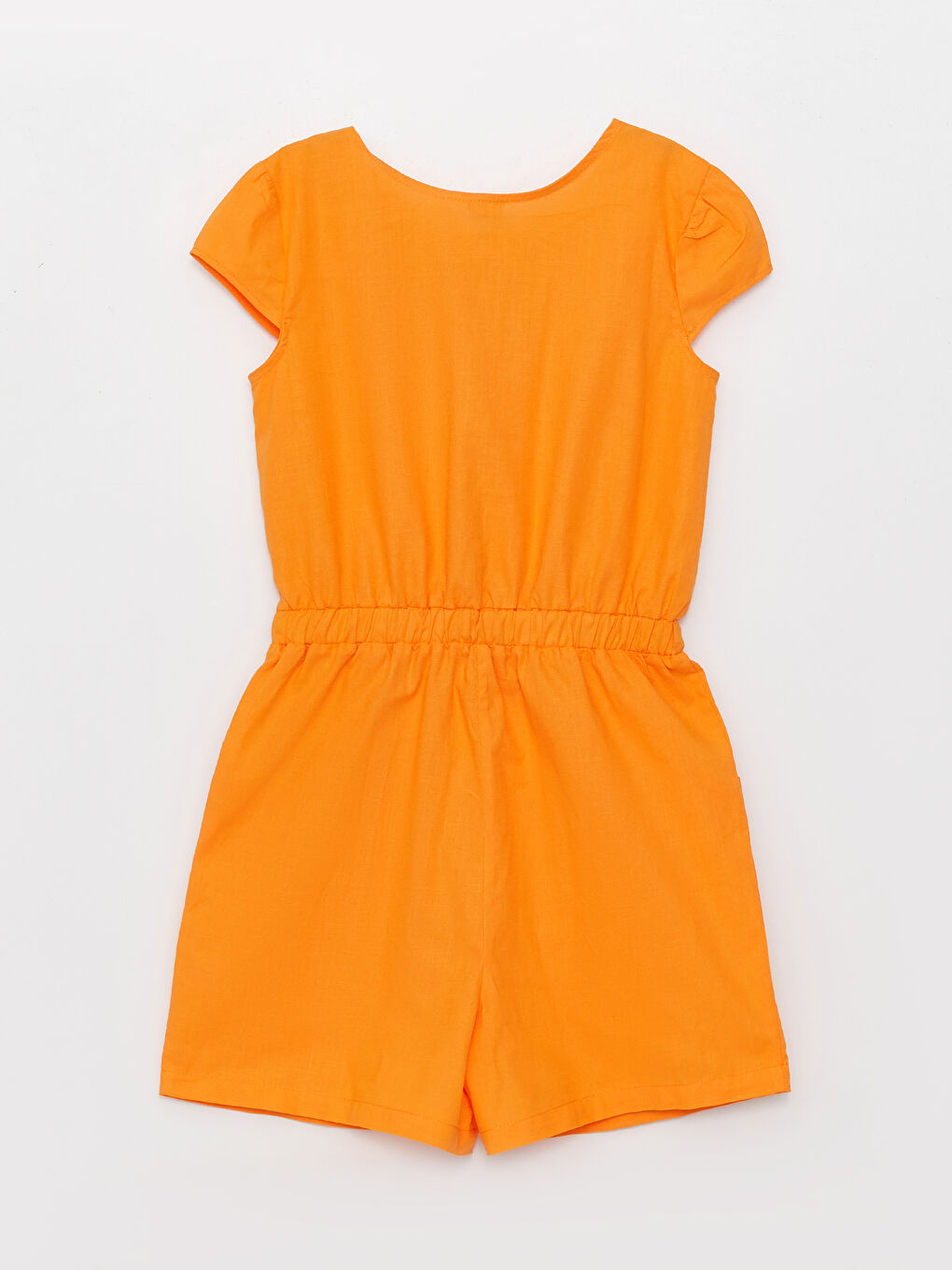 Crew Neck Short Sleeve Girls Overalls -S3BG41Z4-KY0