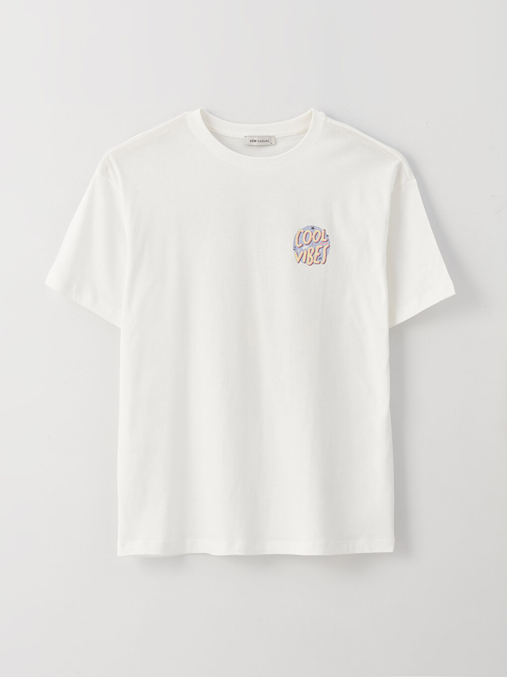 Crew Neck Printed Short Sleeve Oversize Women's T-Shirt -S3BG42Z8-R9J