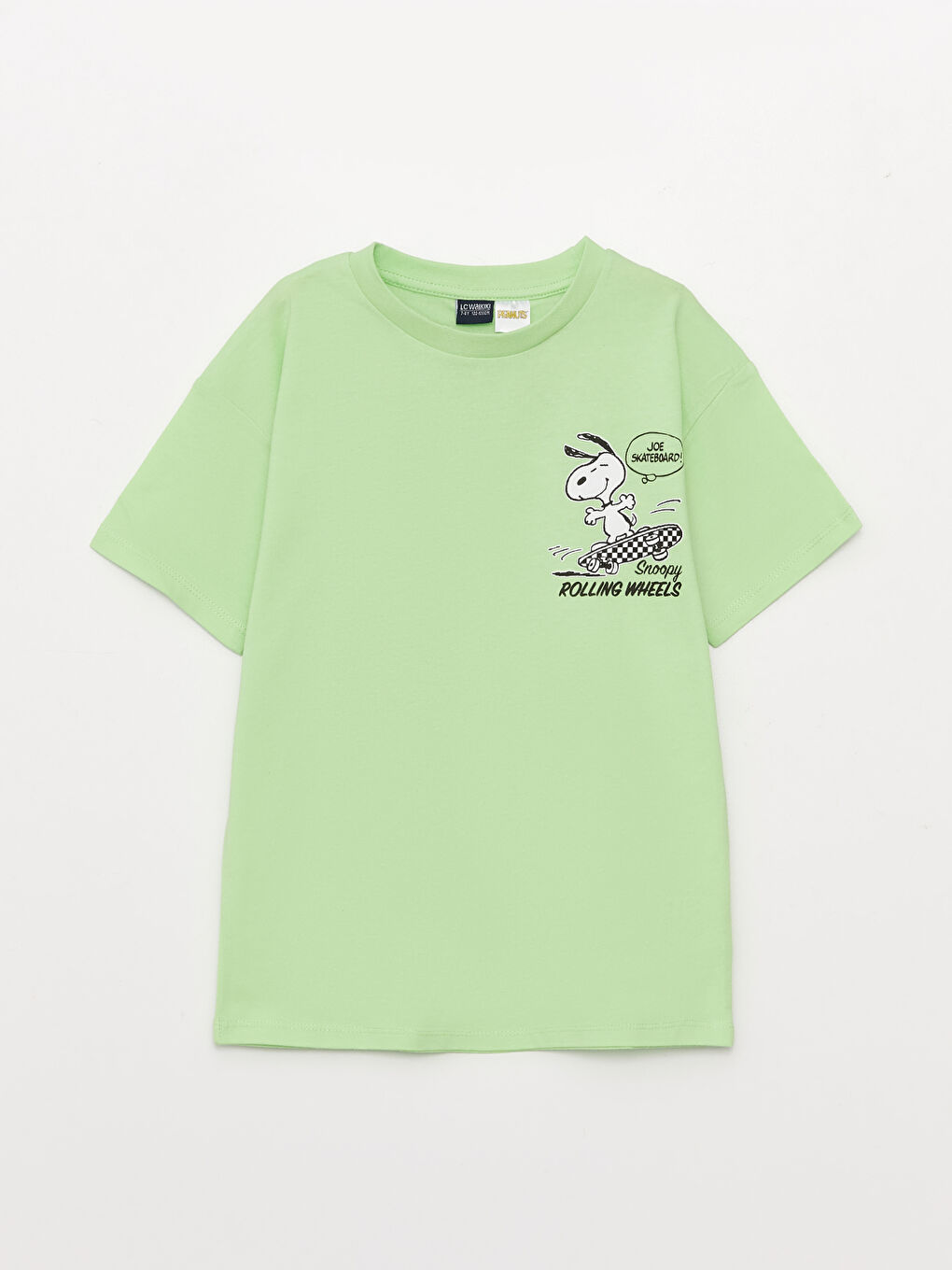 Comfortable Fit Crew Neck Snoopy Printed Boy's T-Shirt -S3BG48Z4-FUQ