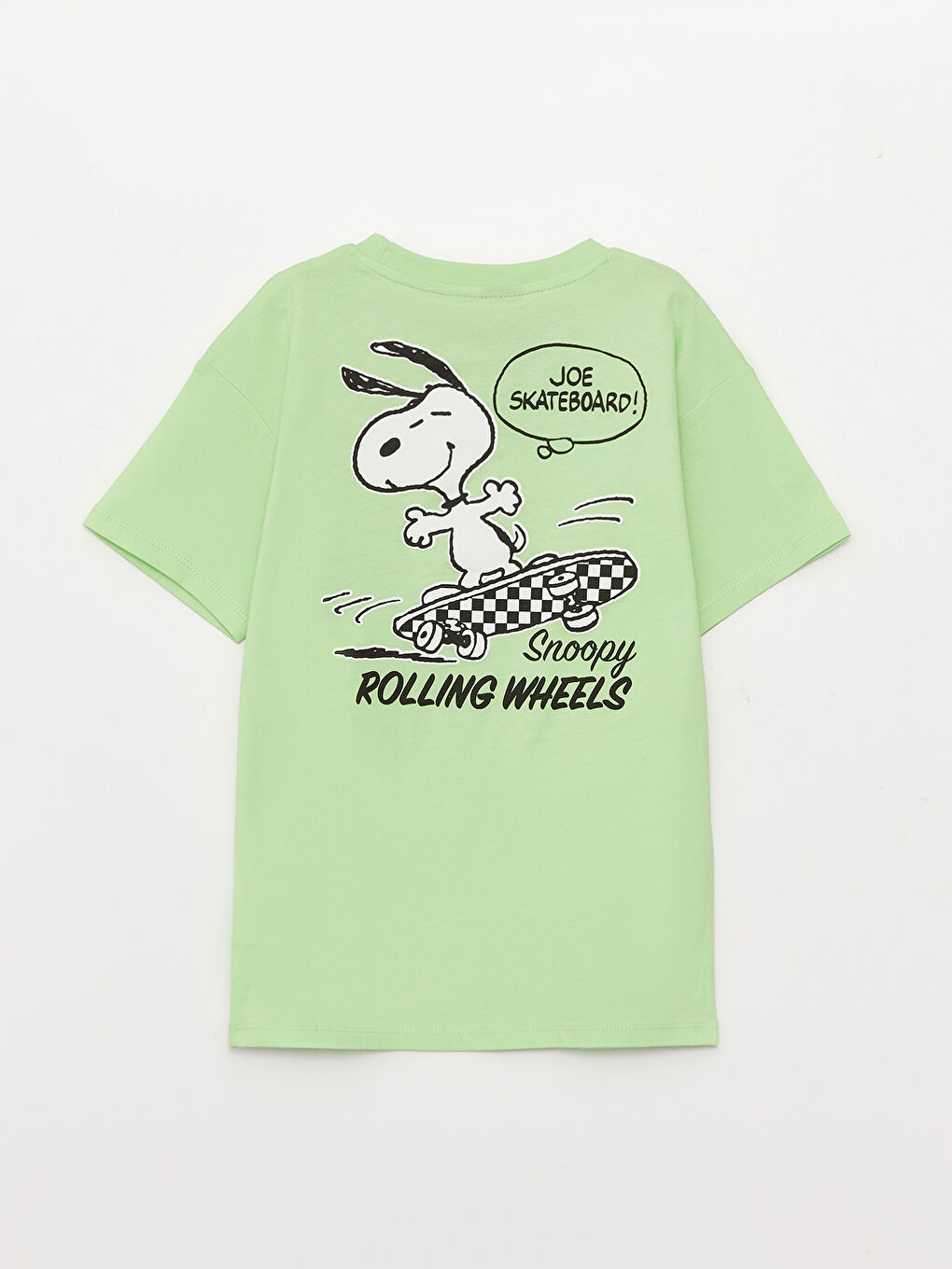 Comfortable Fit Crew Neck Snoopy Printed Boy's T-Shirt -S3BG48Z4-FUQ