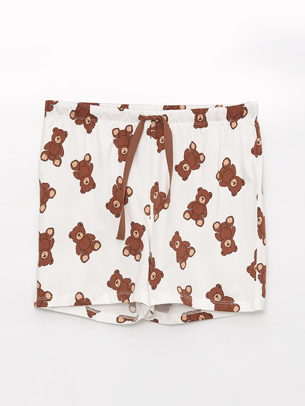 Notch Neck Printed Women's Shortie Pyjama Set-7