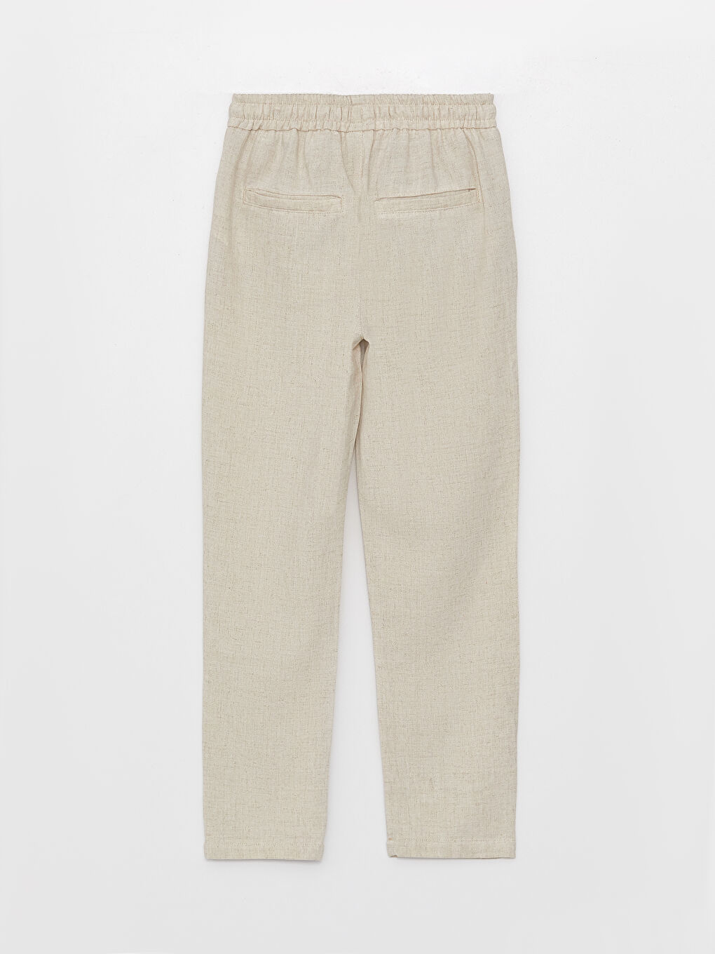 Bej Beli Lastikli Basic Erkek Çocuk Pantolon-3