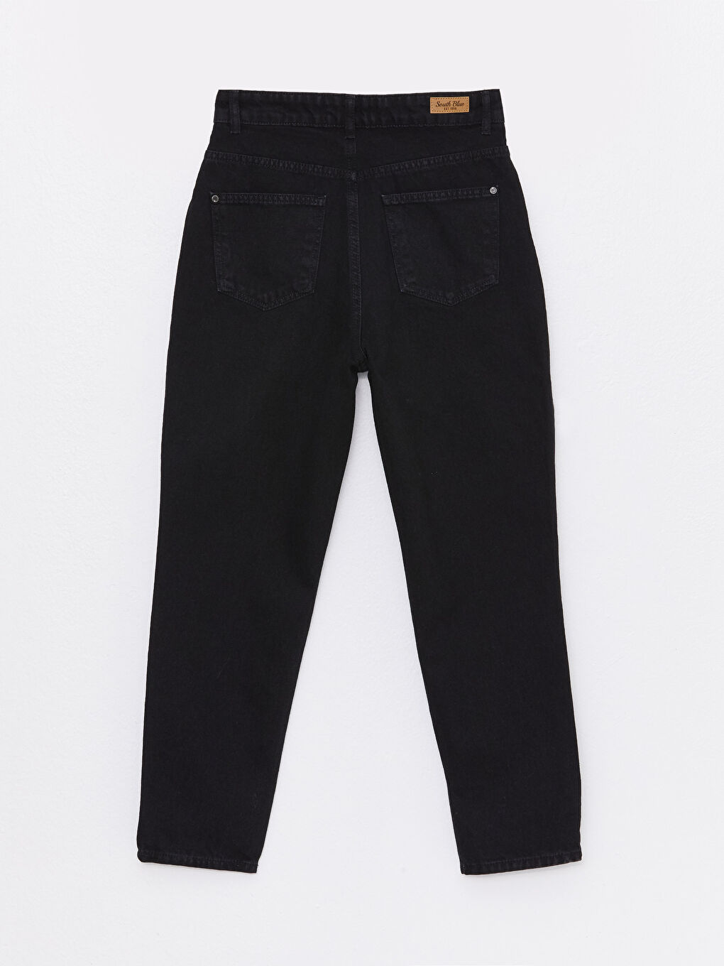 High Waist Standard Fit Pocket Detailed Women's Jean Trousers-6