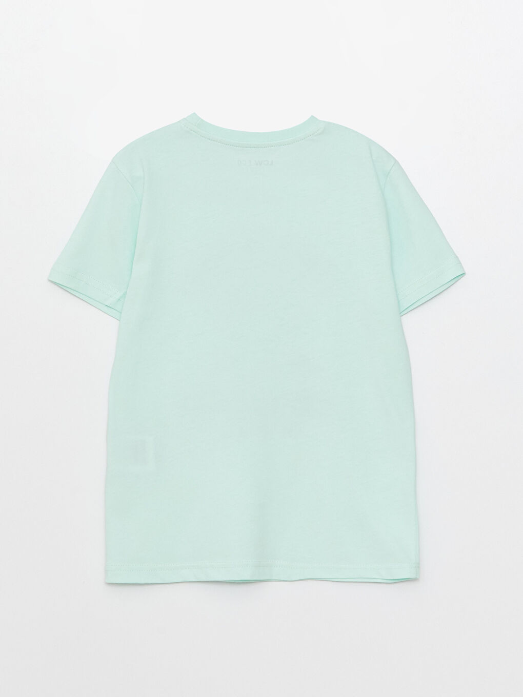 Yeşil Bisiklet Yaka Baskılı Kısa Kollu Erkek Çocuk Tişört-1