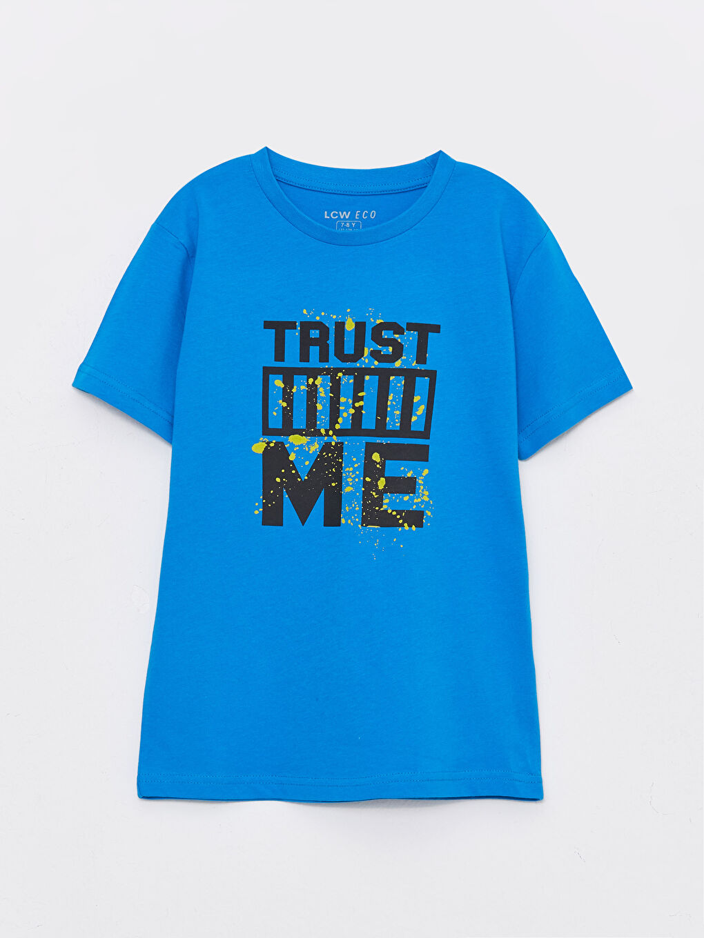 Crew Neck Printed Short Sleeve Boys' T-Shirt