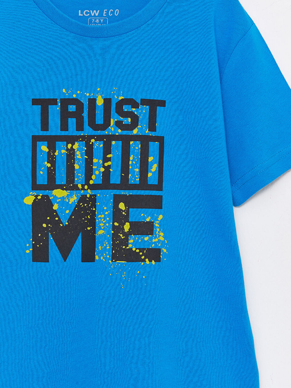 Crew Neck Printed Short Sleeve Boys' T-Shirt-2