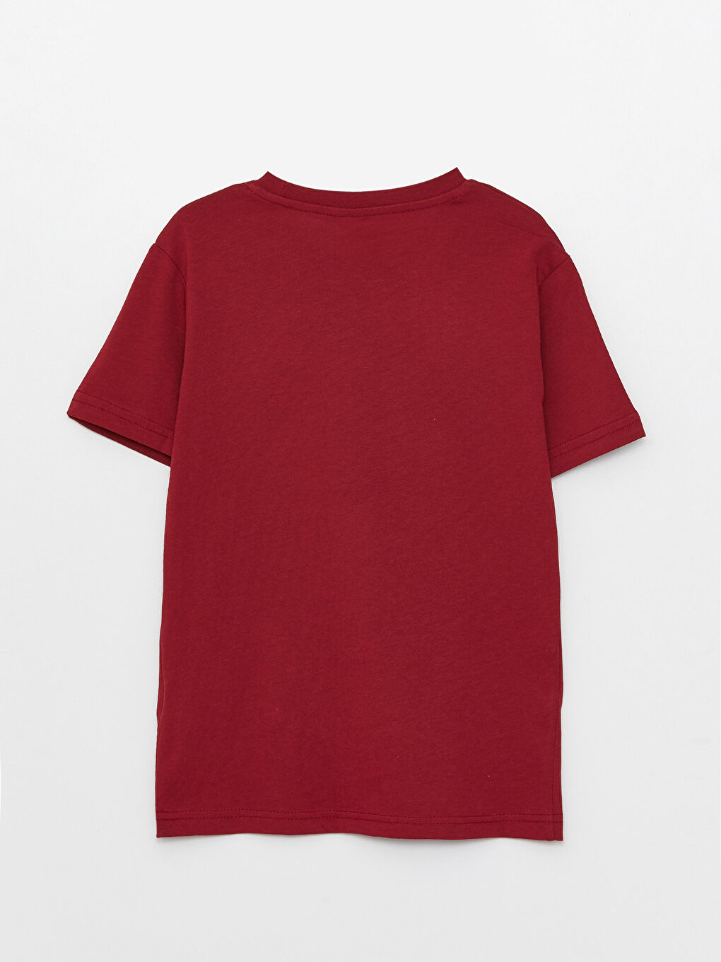 Kırmızı Bisiklet Yaka Baskılı Kısa Kollu Erkek Çocuk Tişört-1