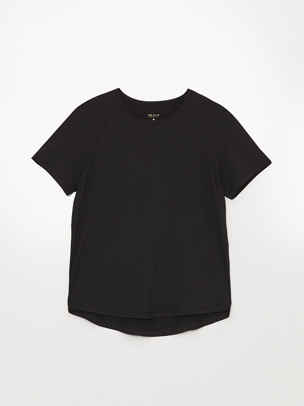 Crew Neck Reflective Printed Women's Sports T-Shirt-5