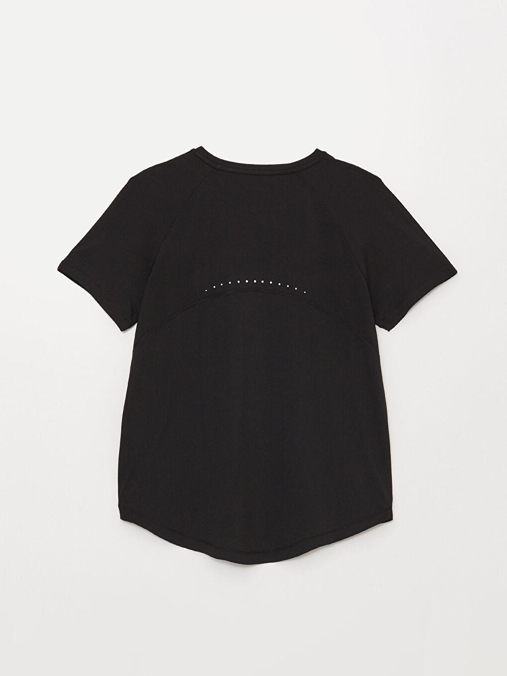 Crew Neck Reflective Printed Women's Sports T-Shirt-6