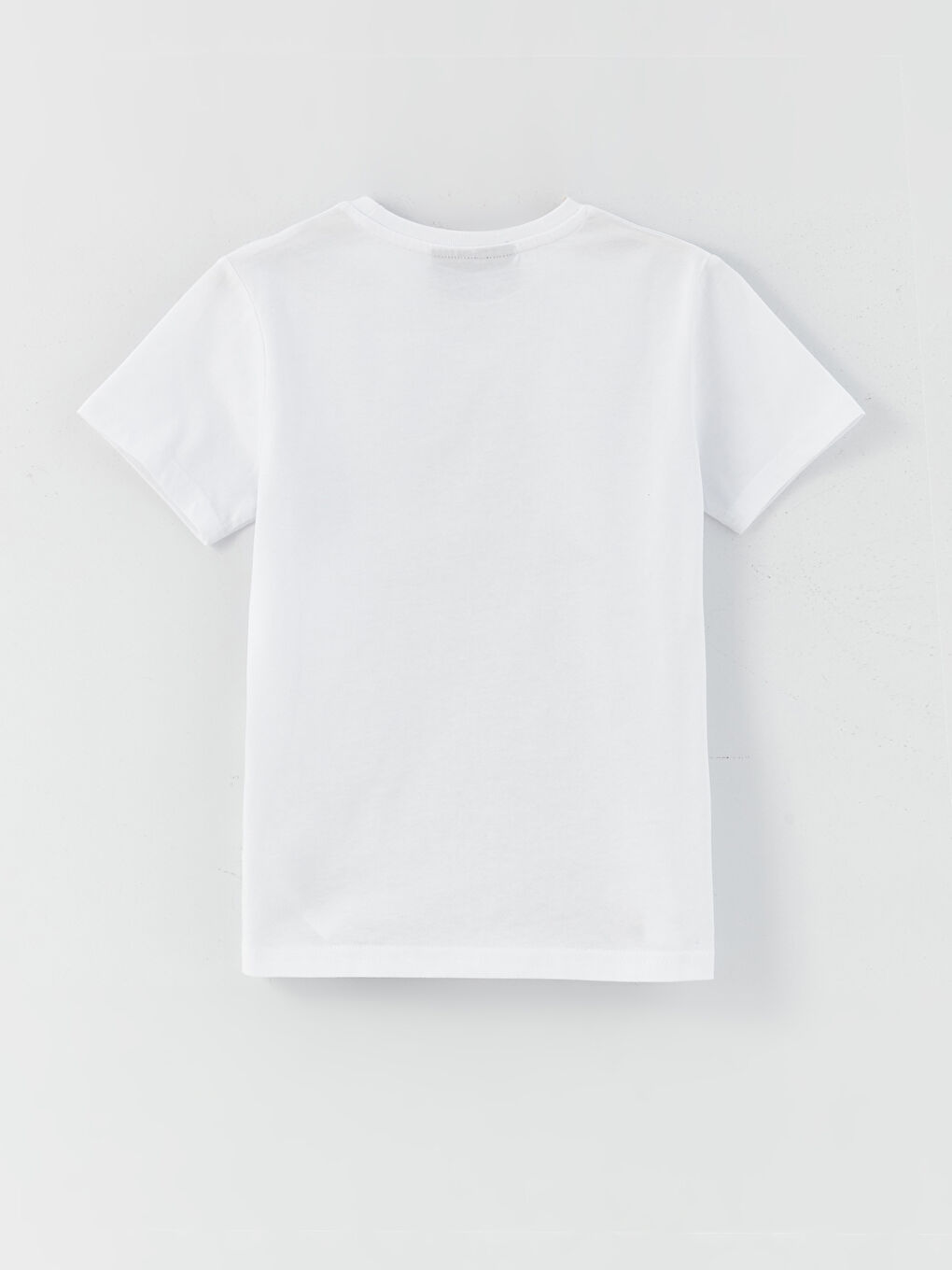 Beyaz Bisiklet Yaka Star Wars Baskılı Kısa Kollu Erkek Çocuk Tişört-1