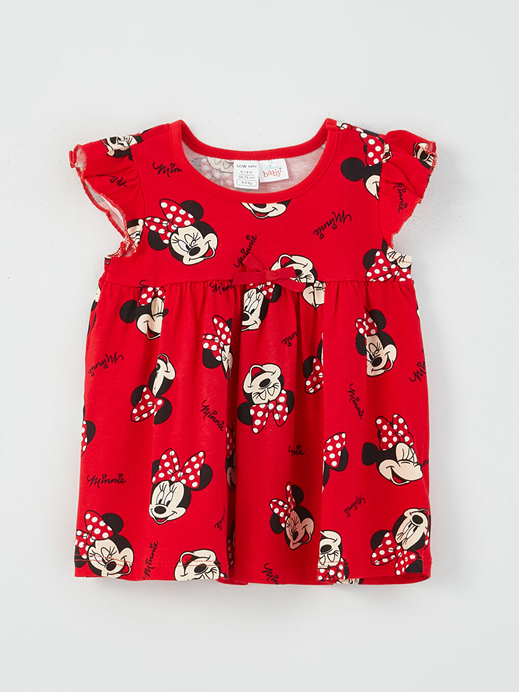 Lot de 2 Robes pour Filles Bébé Imprimées Minnie Mouse à Col Rond-1