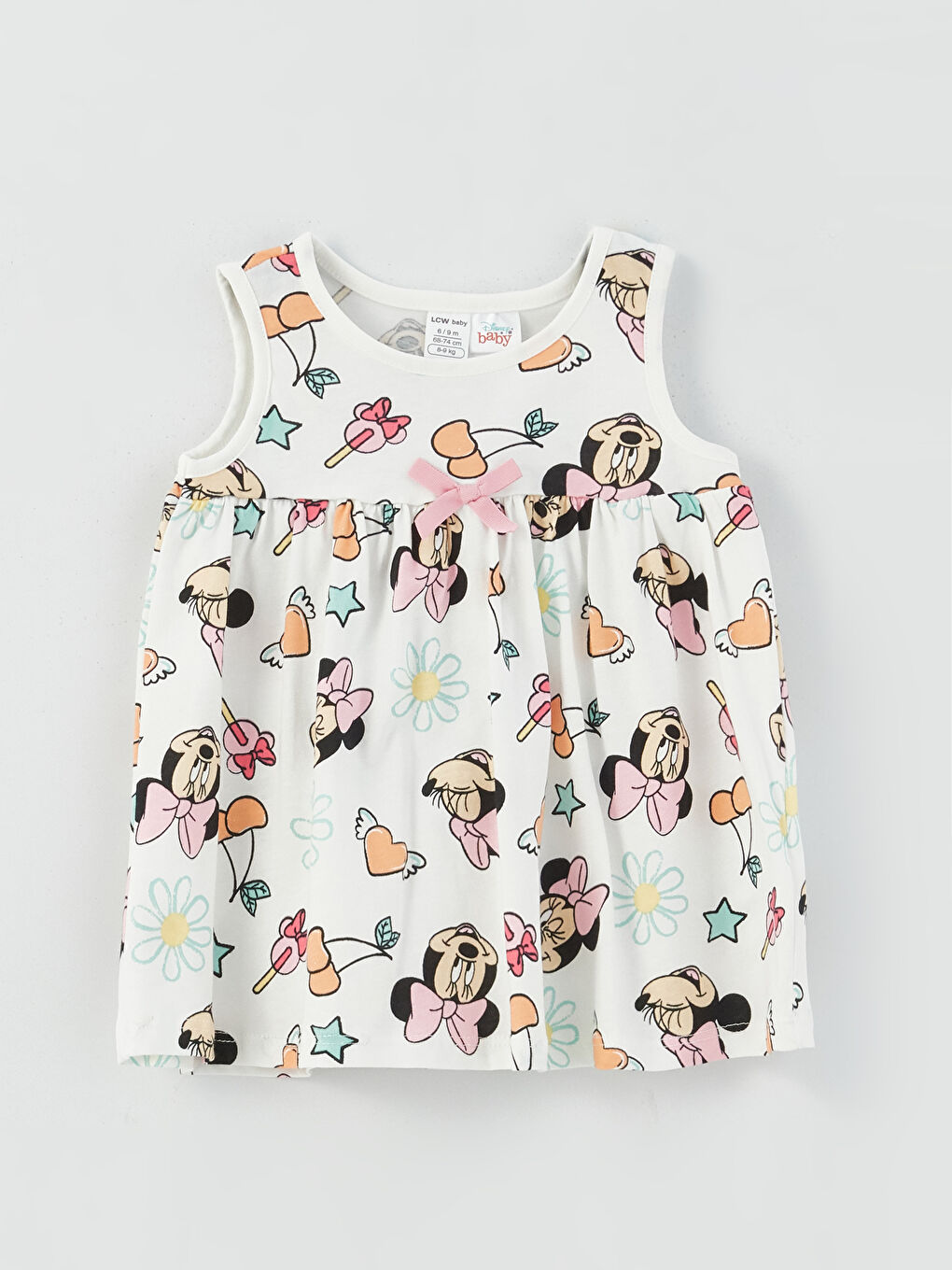 Lot de 2 Robes pour Filles Bébé Imprimées Minnie Mouse à Col Rond-2