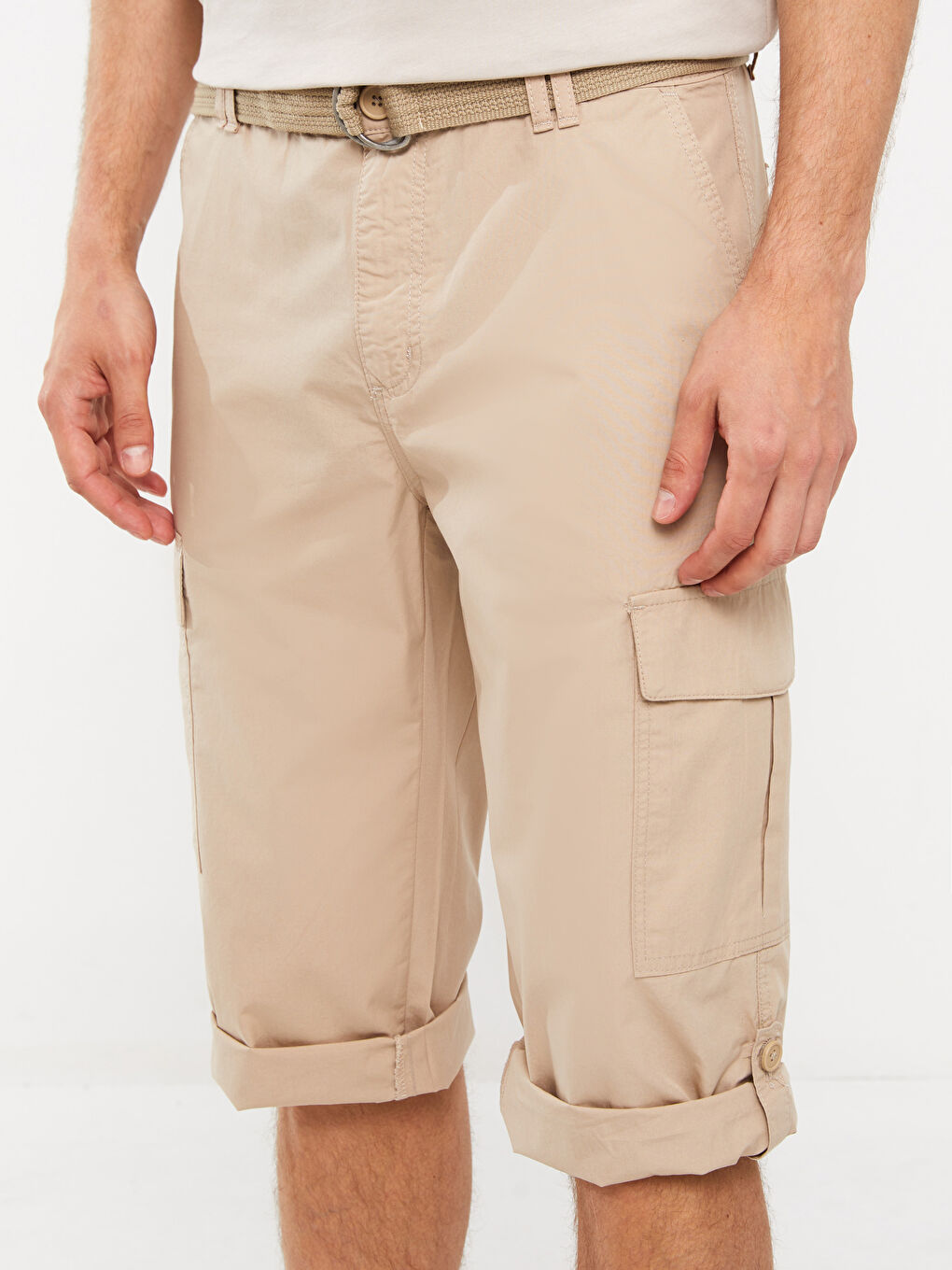 Standard Fit Men's Bermuda Shorts -S3BI20Z8-PVL