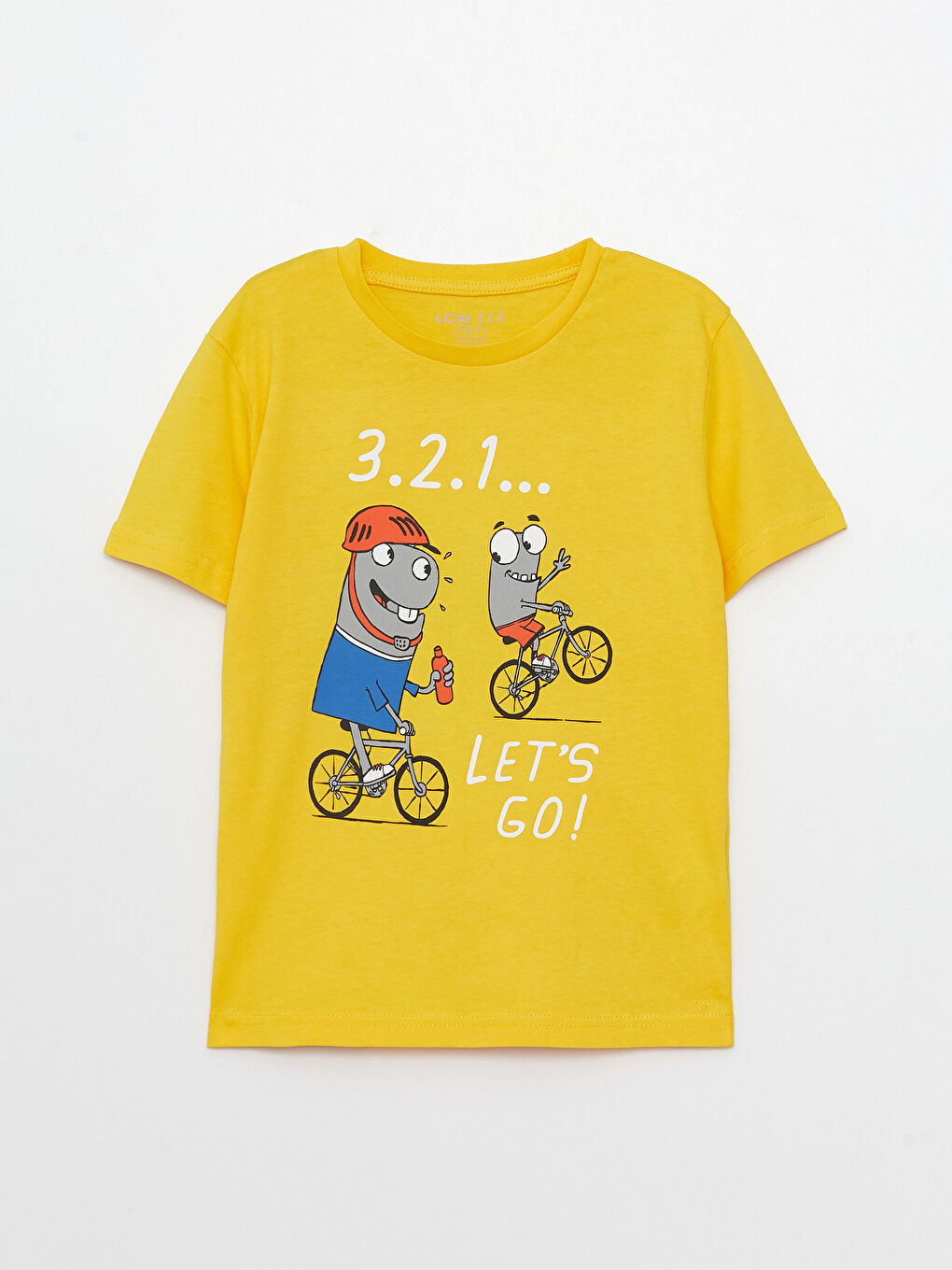 Crew Neck Printed Short Sleeve Boys' T-Shirt -S3BI29Z4-G4L