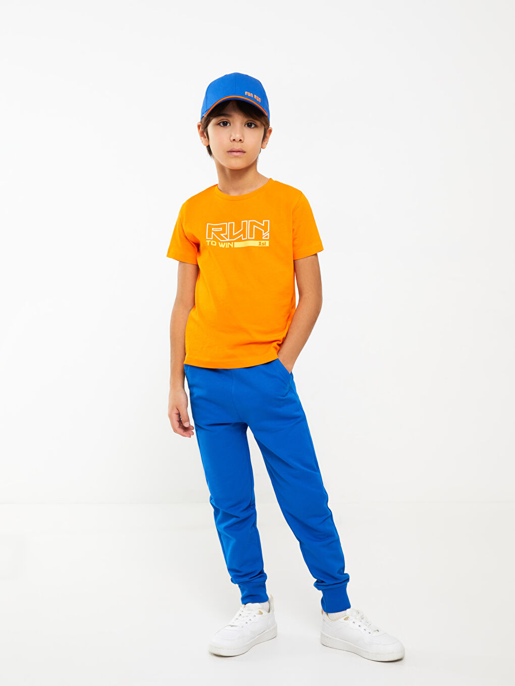 تيشيرت للأولاد بياقة دائرية كم قصير مطبوع-2