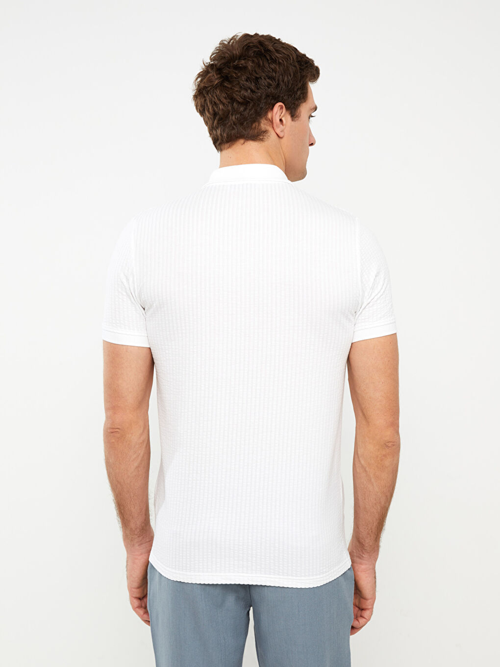 SOUTHBLUE Polo Neck Short Sleeve Men's T-Shirt -S3BI69Z8-Q6K