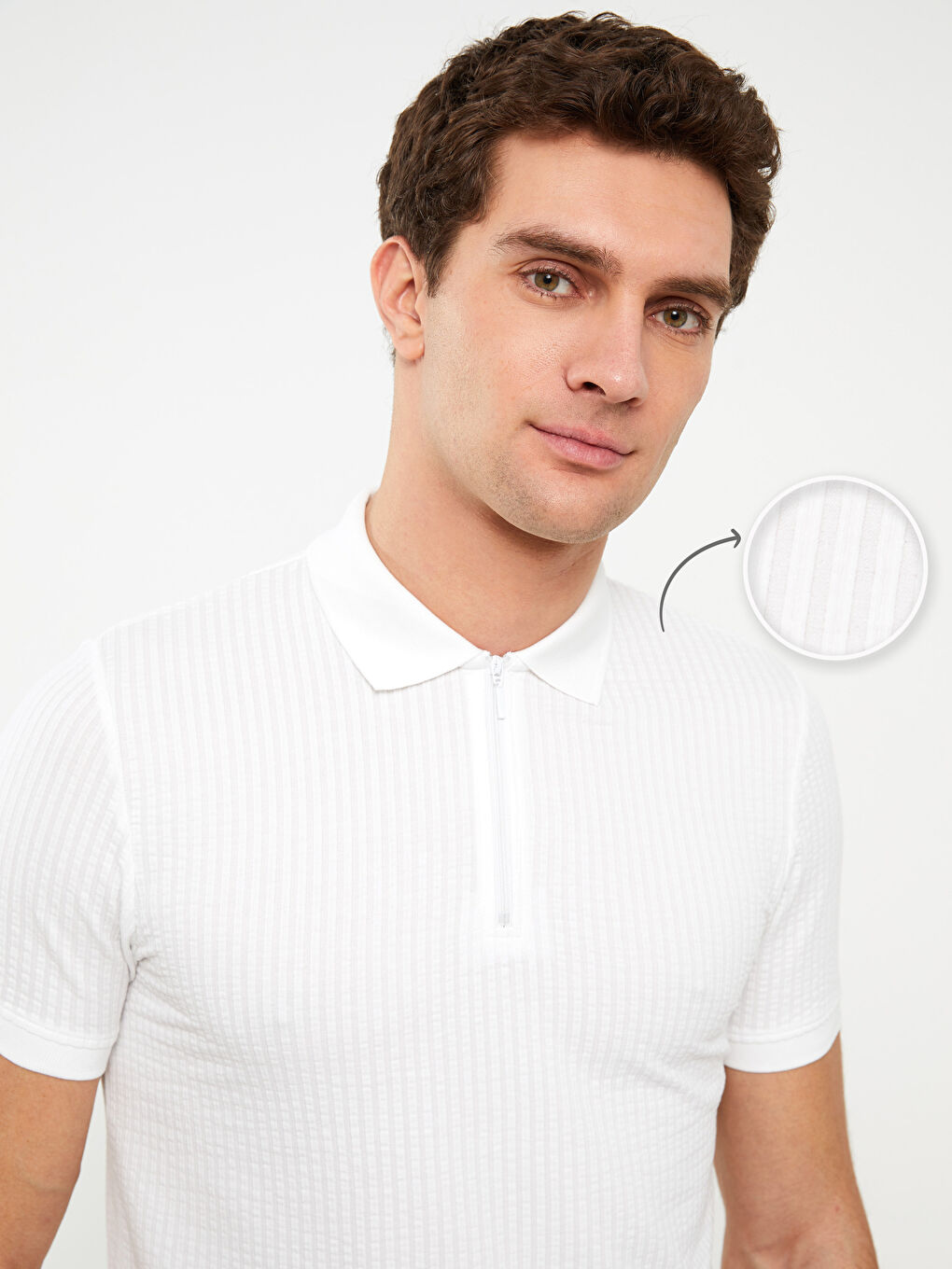 SOUTHBLUE Polo Neck Short Sleeve Men's T-Shirt -S3BI69Z8-Q6K
