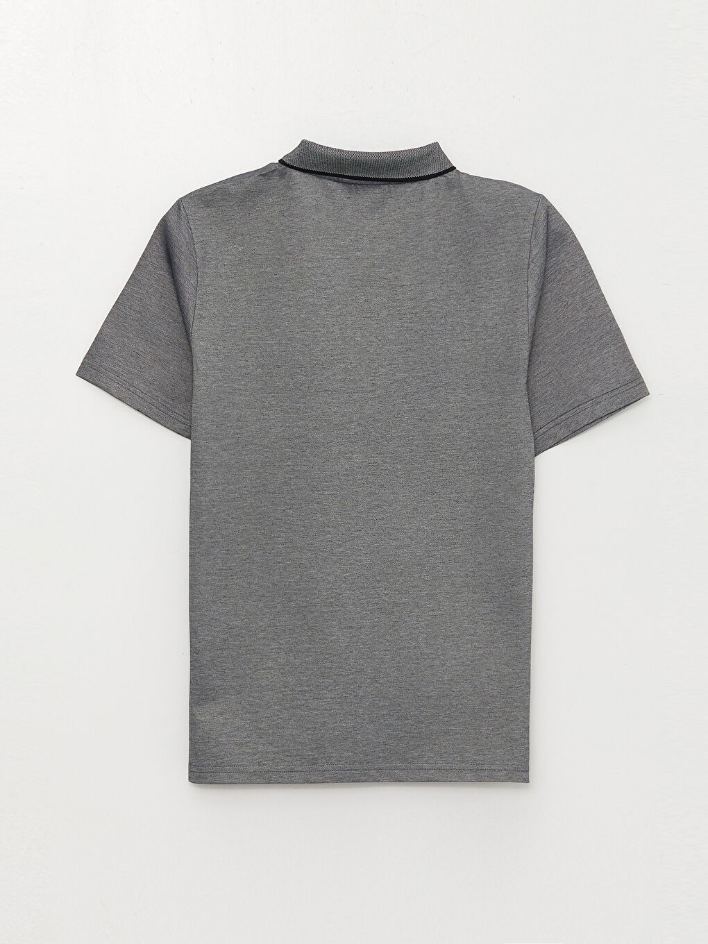 Lacivert Merserize Polo Yaka Kısa Kollu Erkek Tişört-6