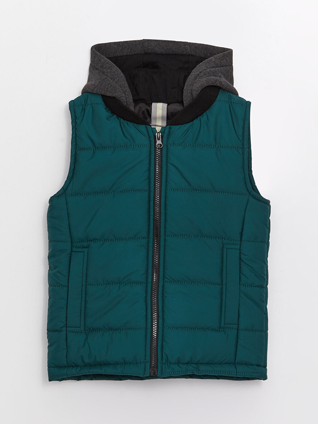 Hooded Boys' Puffer Gilet -S3BI83Z4-TTN