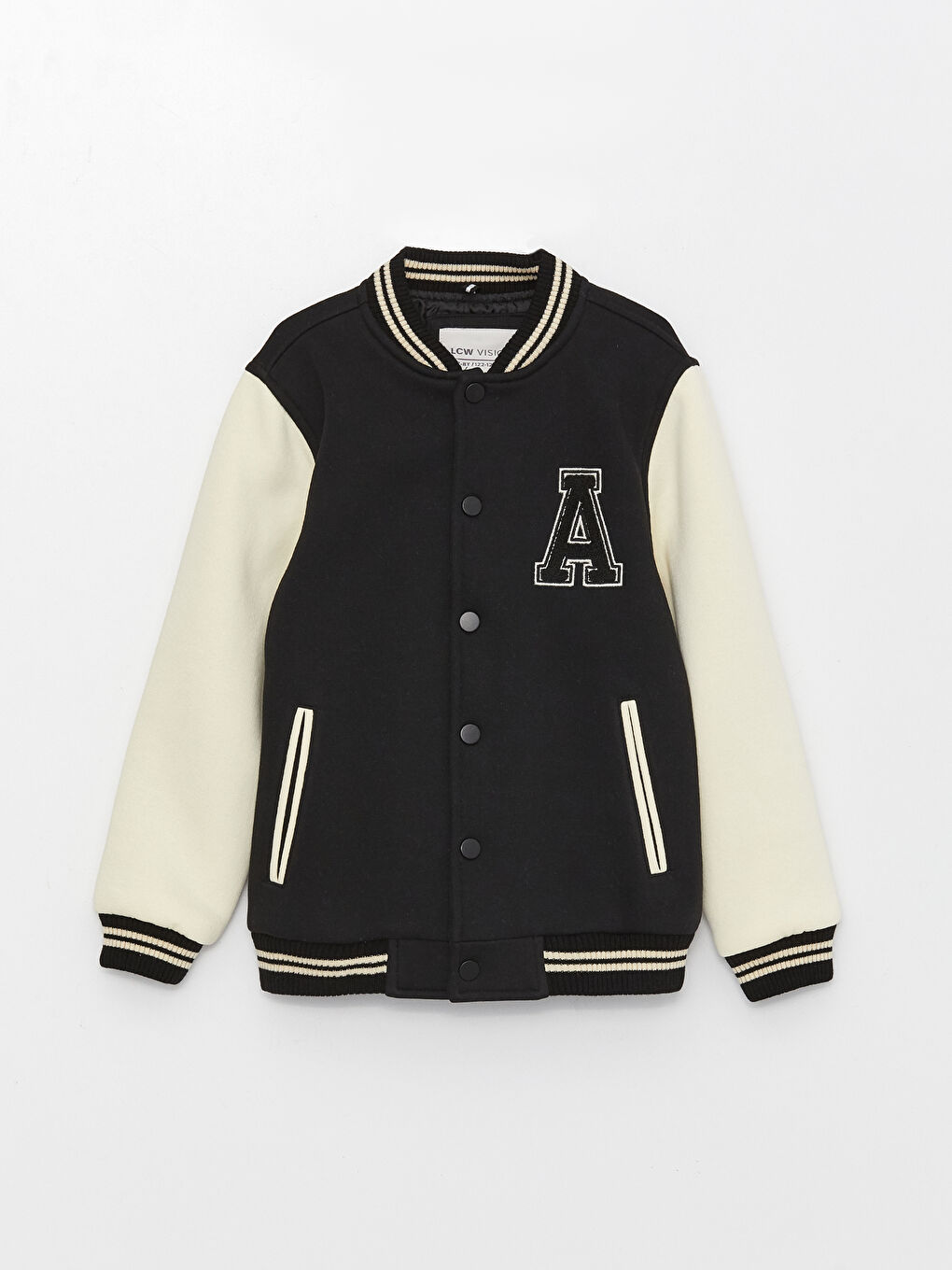 Embroidery Detailed Long Sleeve Boy's College Jacket -S3BI84Z4-CVL