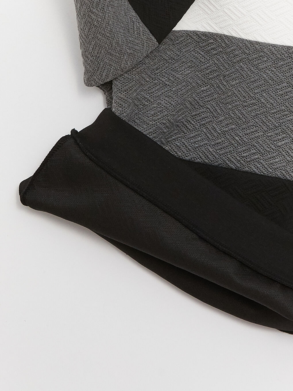 Hanorac cu Guler Rotund Bloc de Culoare Mânecă Lungă pentru Băieți-2