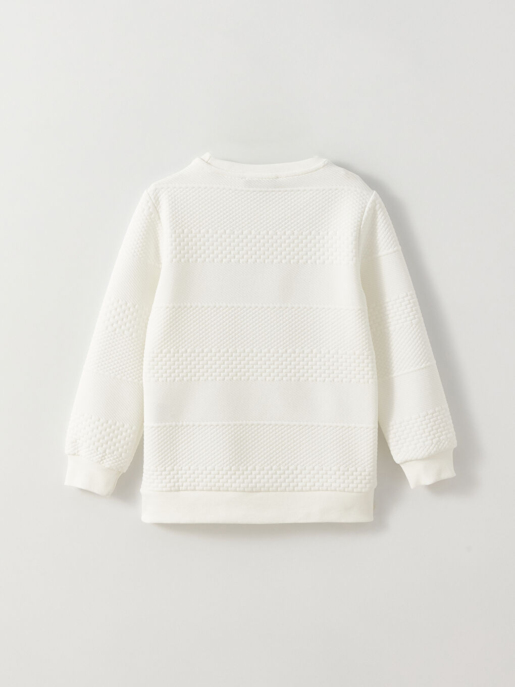 سويت شيرت ياقة دائرية منقوش كم طويل للأولاد-4