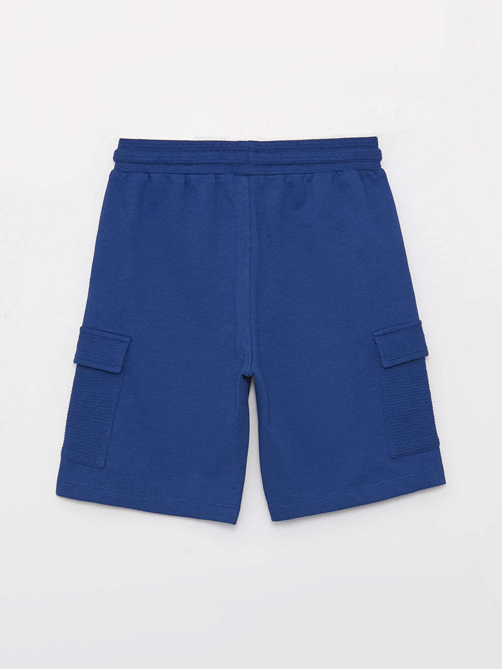 Mavi Beli Lastikli Basic Erkek Çocuk Bermuda-1