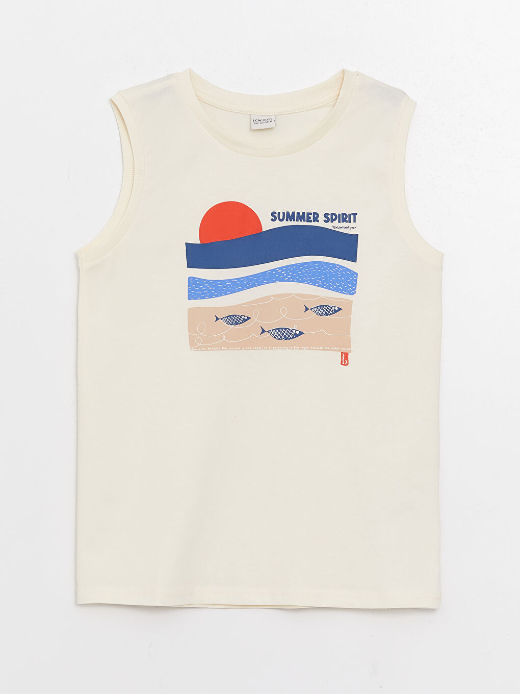 Майка свободного кроя с круглым вырезом для мальчиков-3