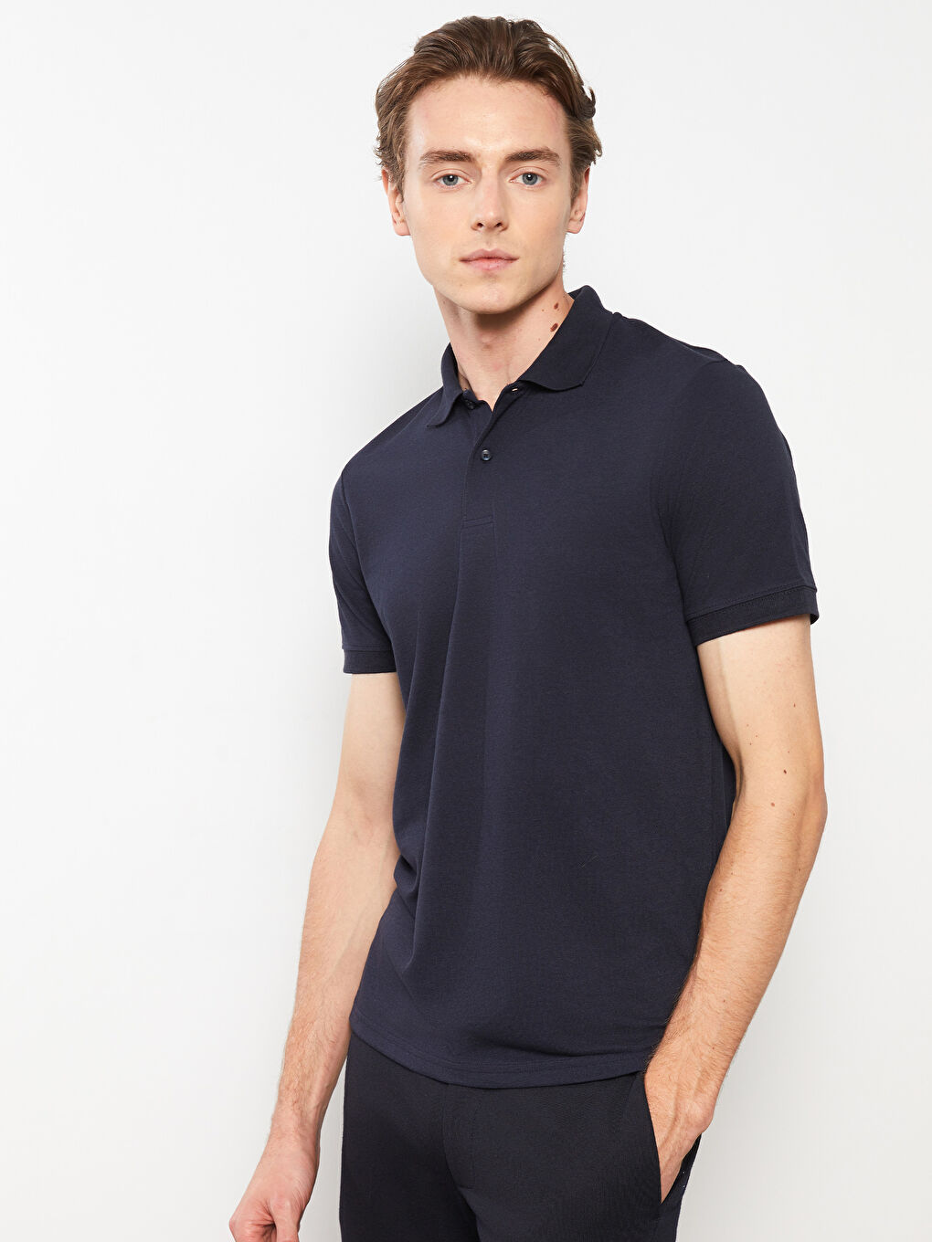 Polo Neck Short Sleeve Men's T-Shirt