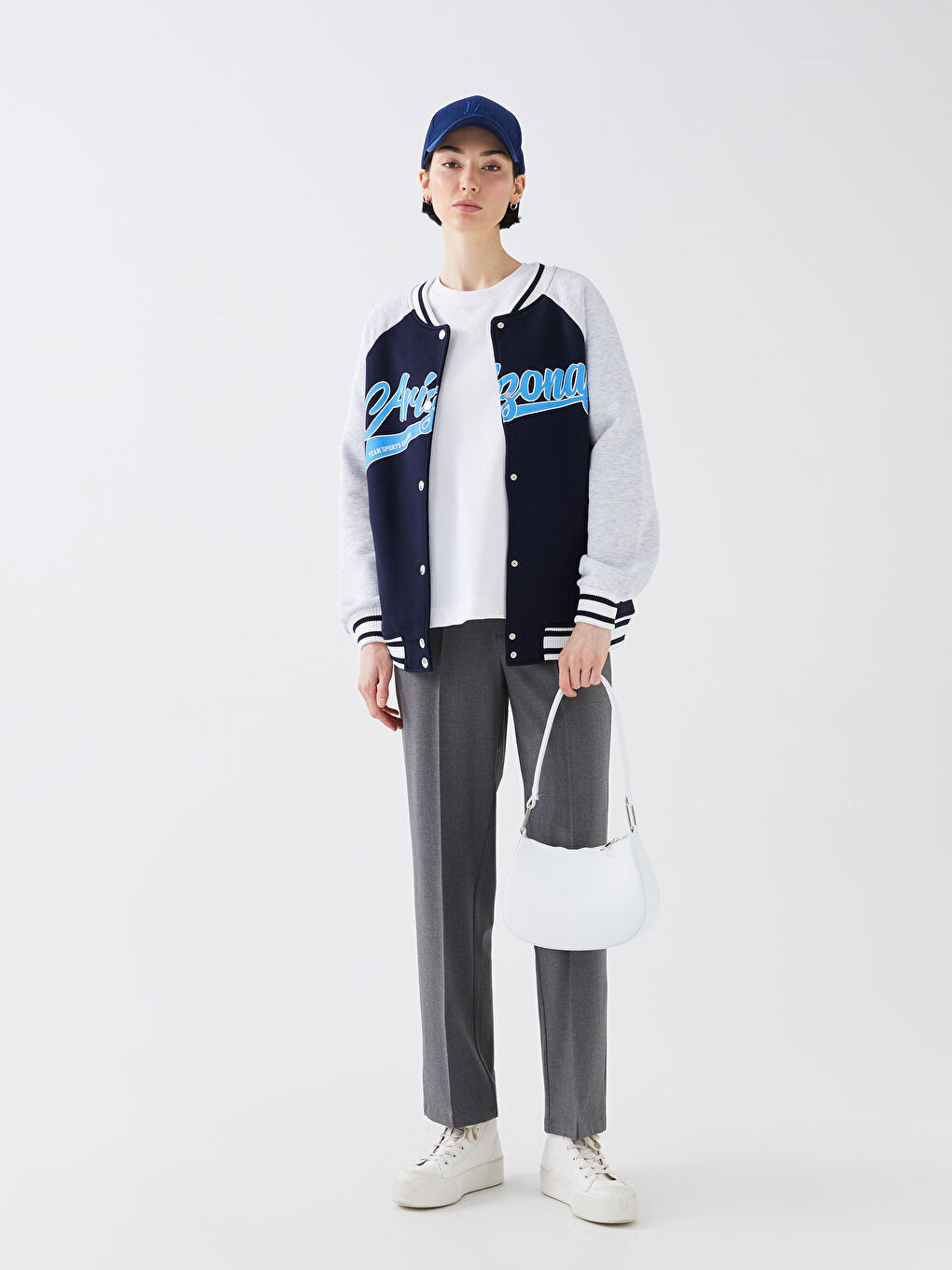 Әйелдерге арналған жасанды былғары багет сөмке-2