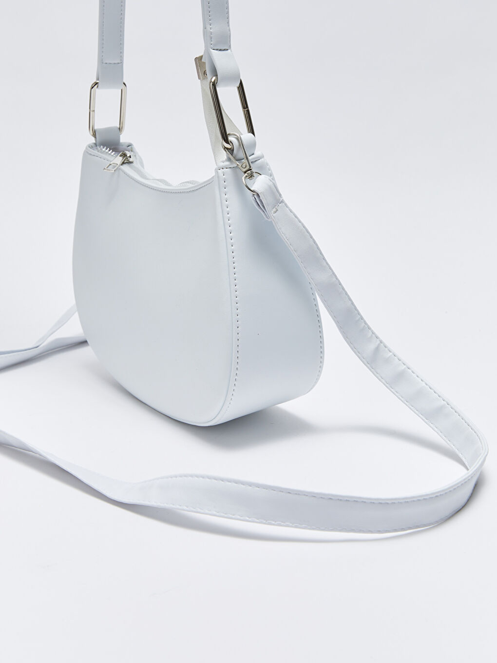 Әйелдерге арналған жасанды былғары багет сөмке-5