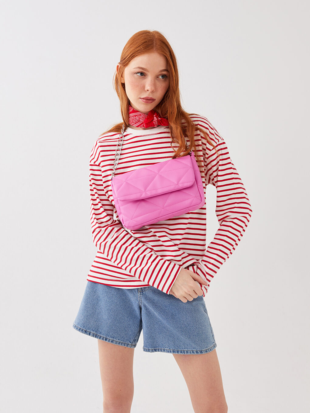 Geantă Crossbody Matlasată din Piele Ecologică pentru Femei-1