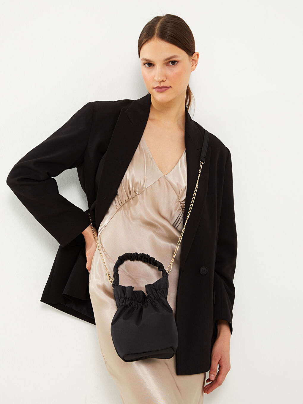 LCW ACCESSORIES Parachute Fabric Women's Crossbody Bag -S3BJ67Z8-HUC