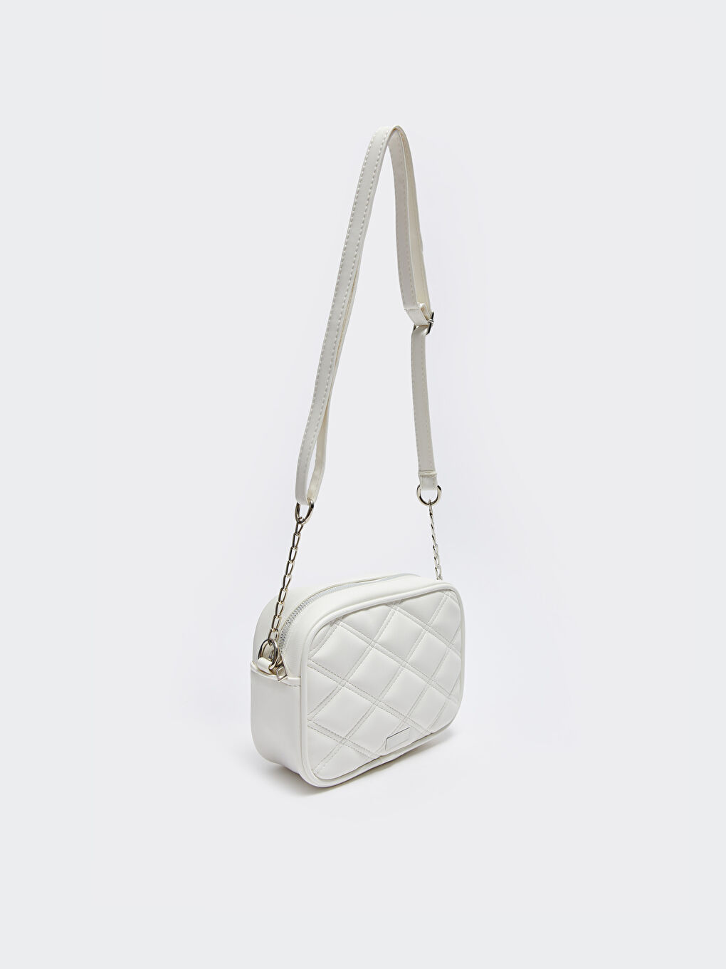 حقيبة كروس بودي مبطنة بمظهر الجلد للسيدات-3