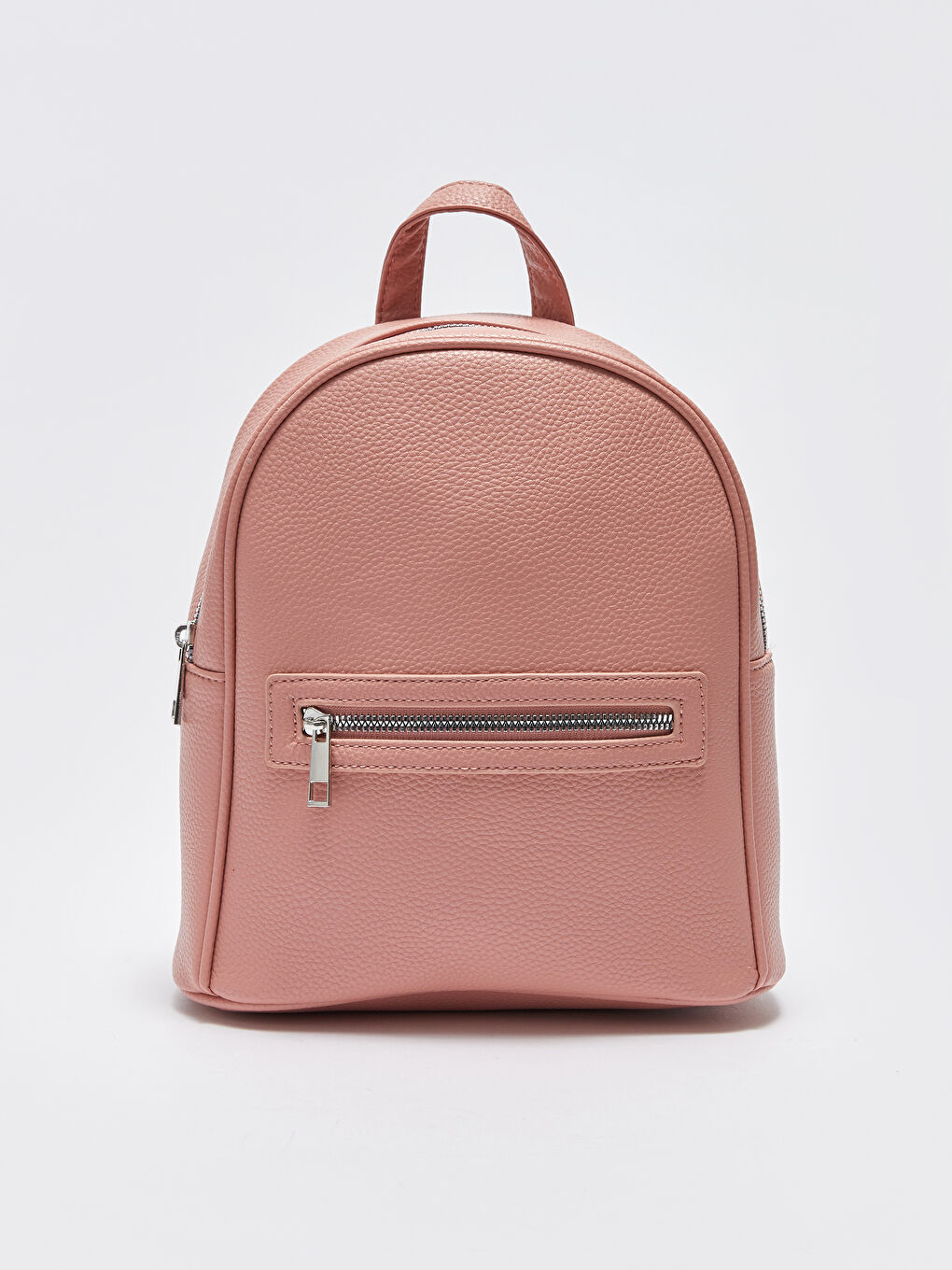 LCW ACCESSORIES Pembe Deri Görünümlü Kadın Sırt Çantası - 2
