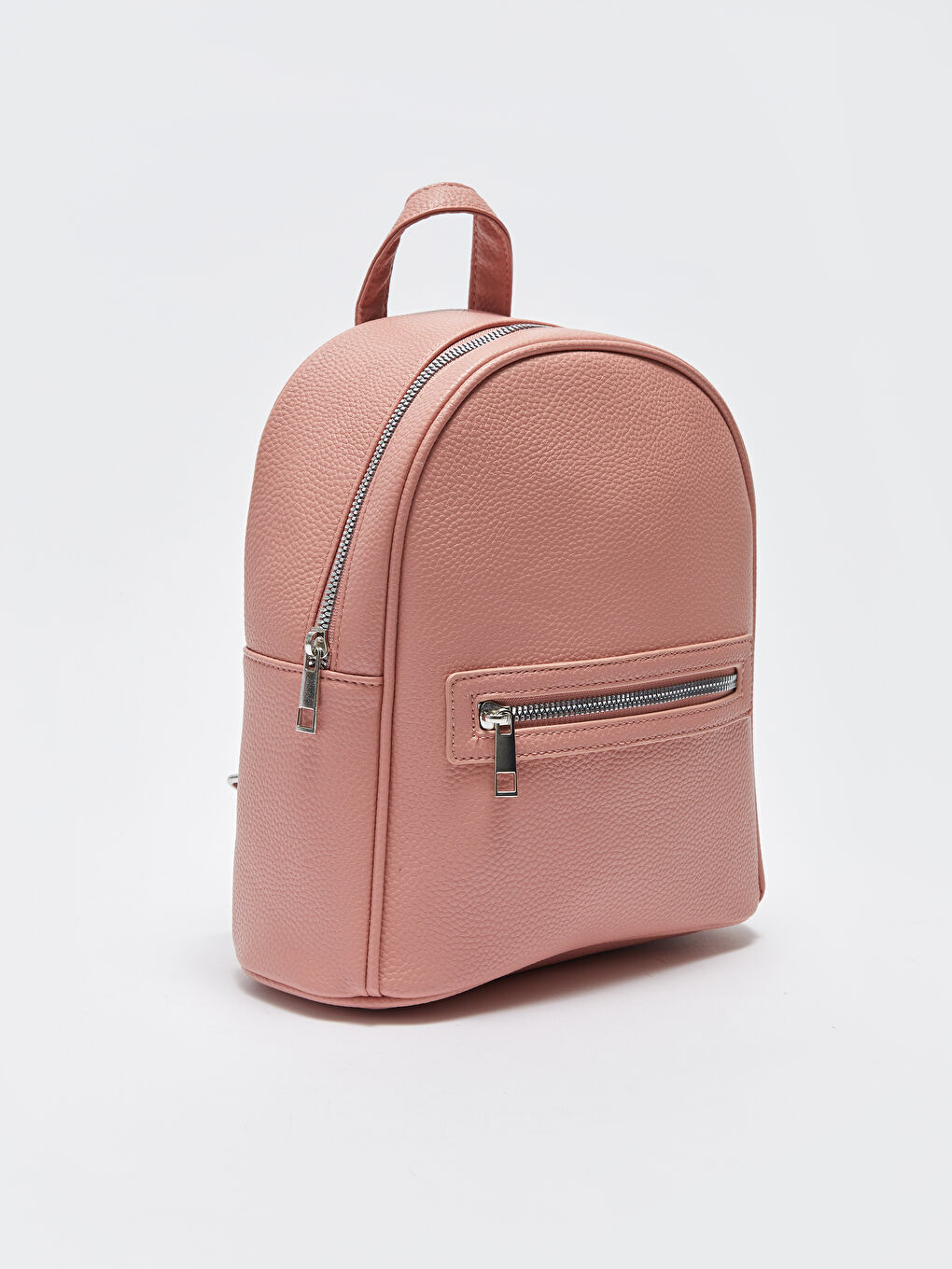 LCW ACCESSORIES Pembe Deri Görünümlü Kadın Sırt Çantası - 3