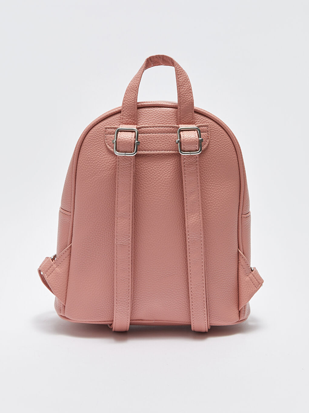 LCW ACCESSORIES Pembe Deri Görünümlü Kadın Sırt Çantası - 4