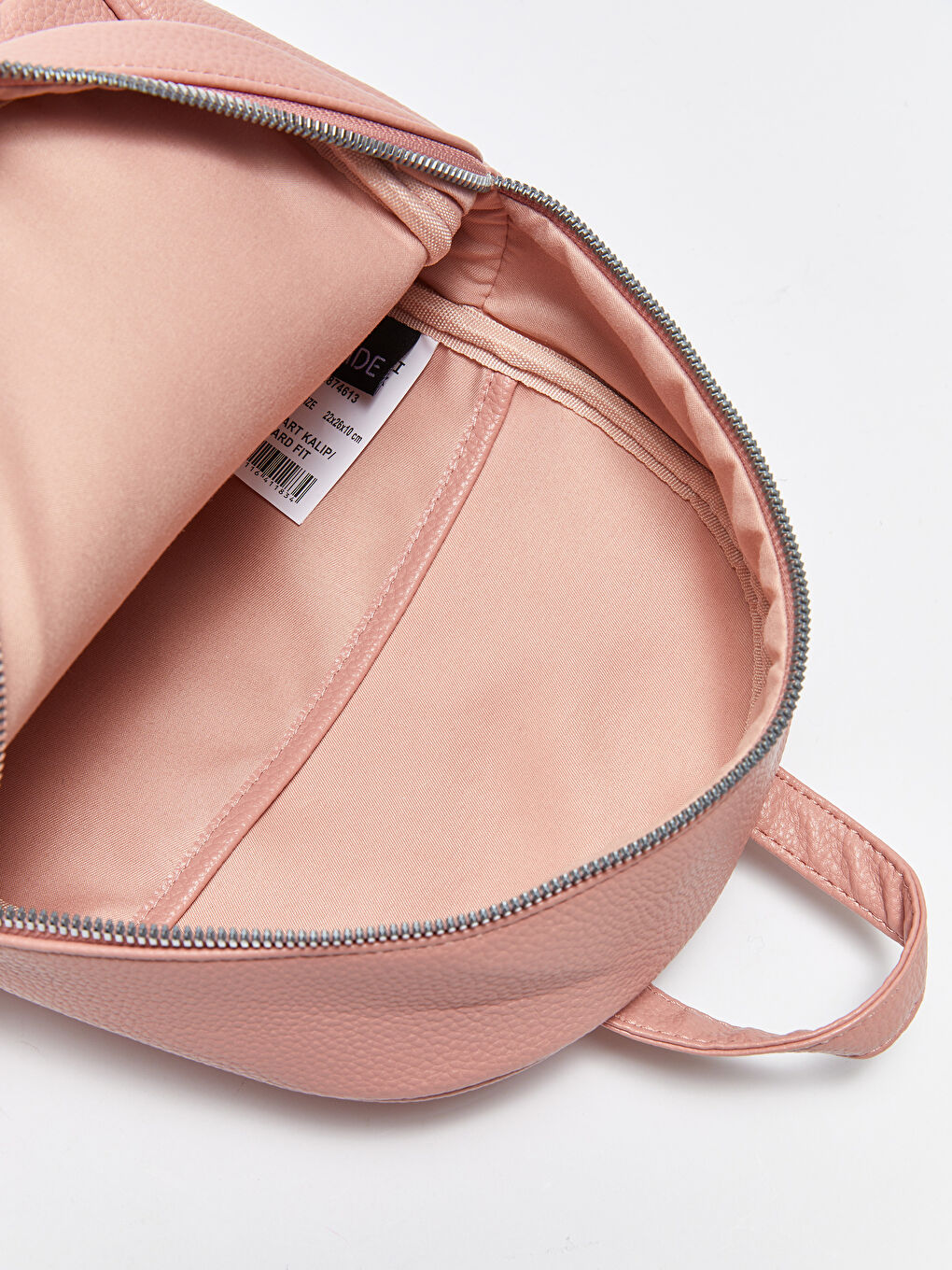 LCW ACCESSORIES Pembe Deri Görünümlü Kadın Sırt Çantası - 5