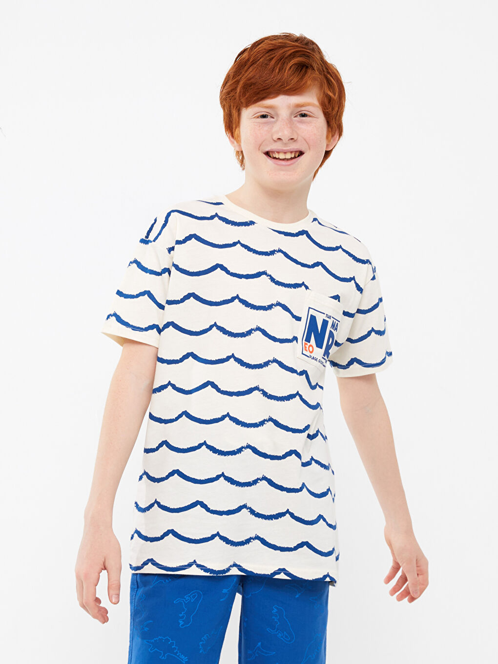 Oversize Crew Neck Boys' T-Shirt-1