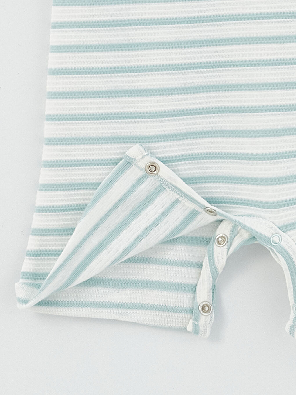 Mavi Bisiklet Yaka Çizgili Erkek Bebek Tulum-1