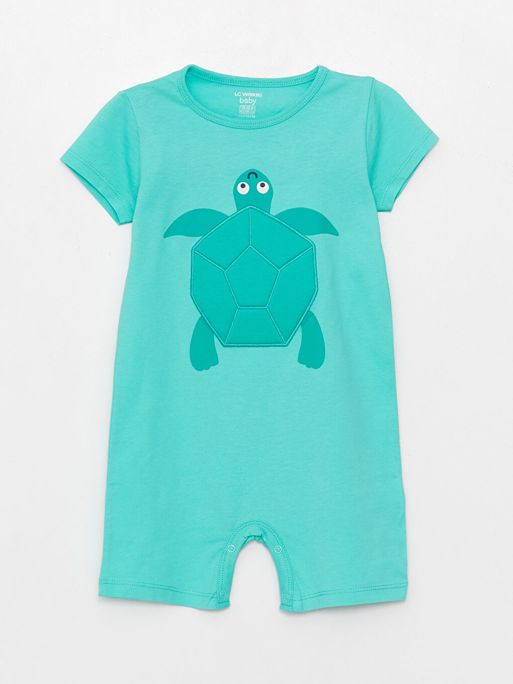 Crew Neck Short Sleeve Embroidered Baby Boy Rompers