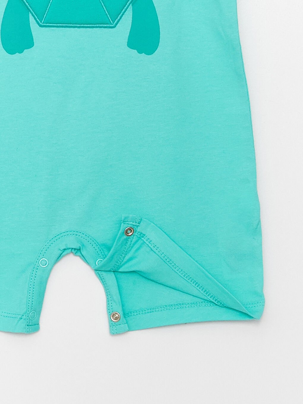 Crew Neck Short Sleeve Embroidered Baby Boy Rompers-2