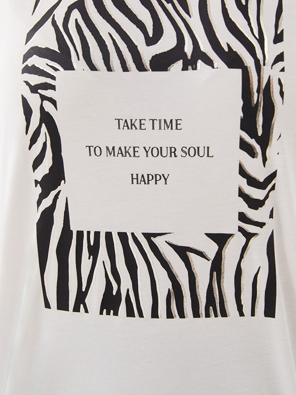 Women's Crew Neck Printed Short Sleeve T-Shirt-3