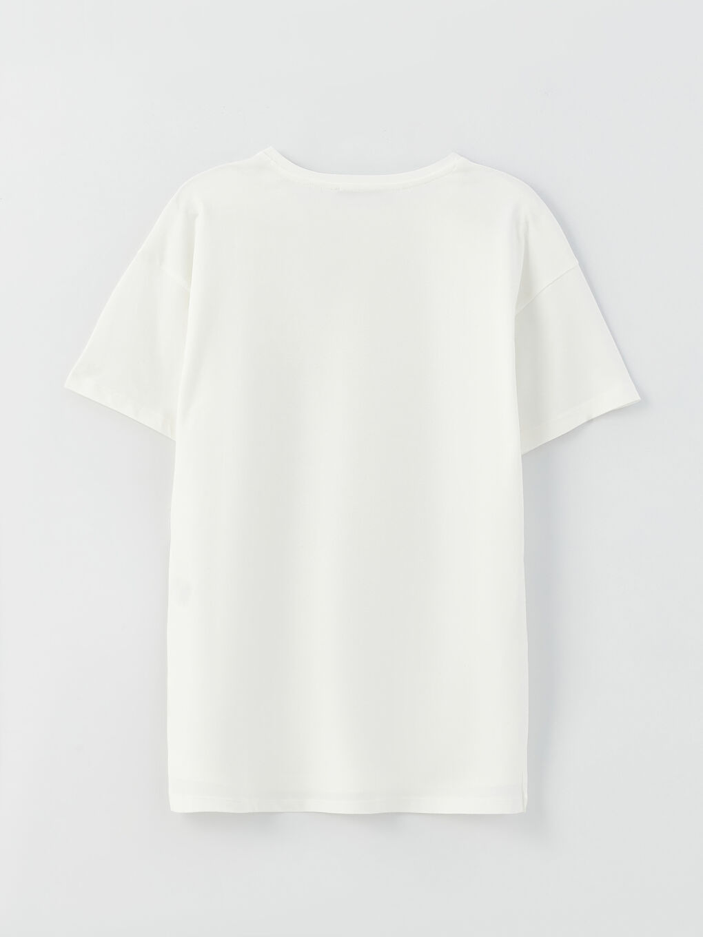 Women's Crew Neck Printed Short Sleeve T-Shirt-6