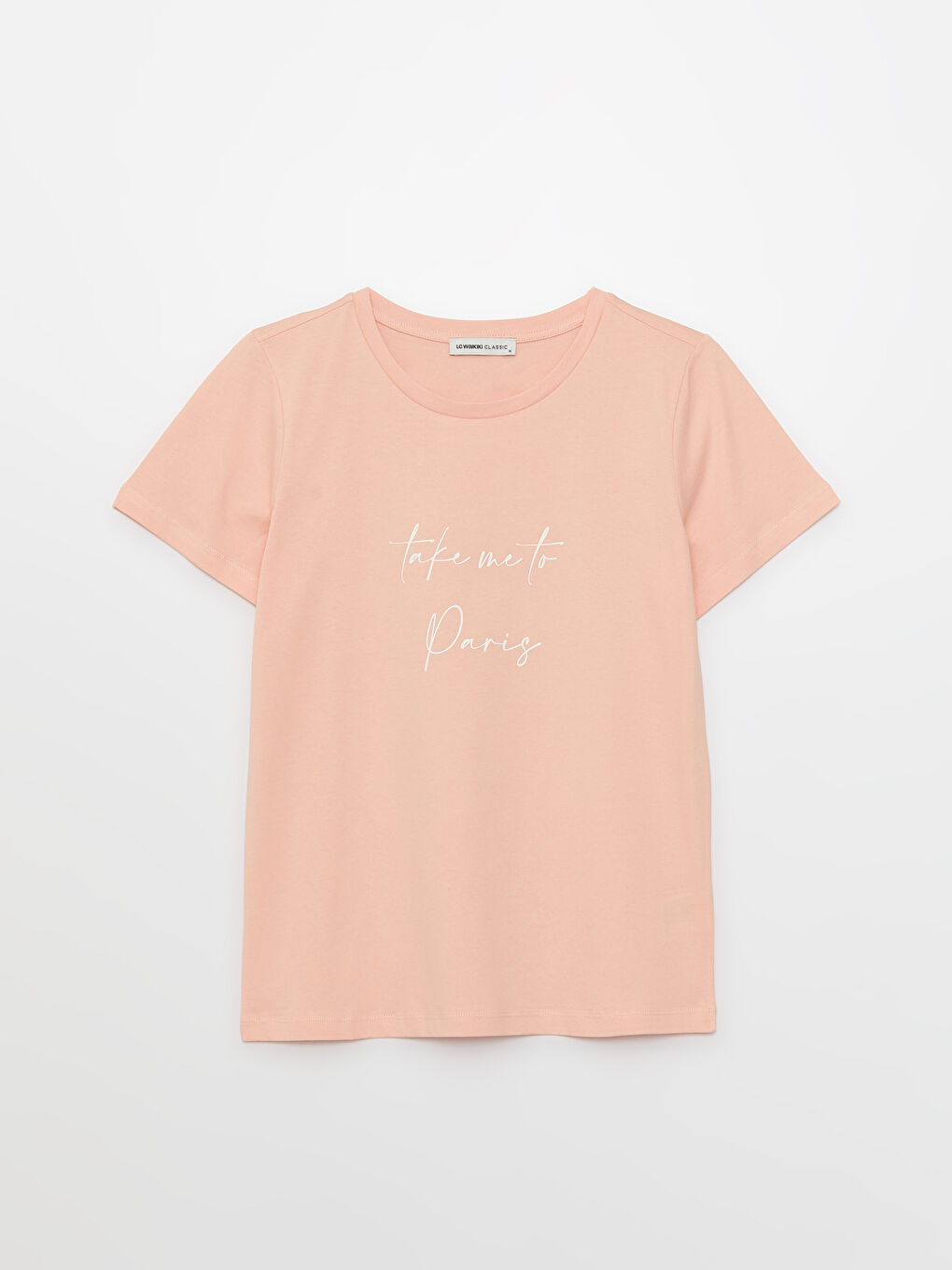 Crew Neck Printed Short Sleeve Women's T-Shirt-5