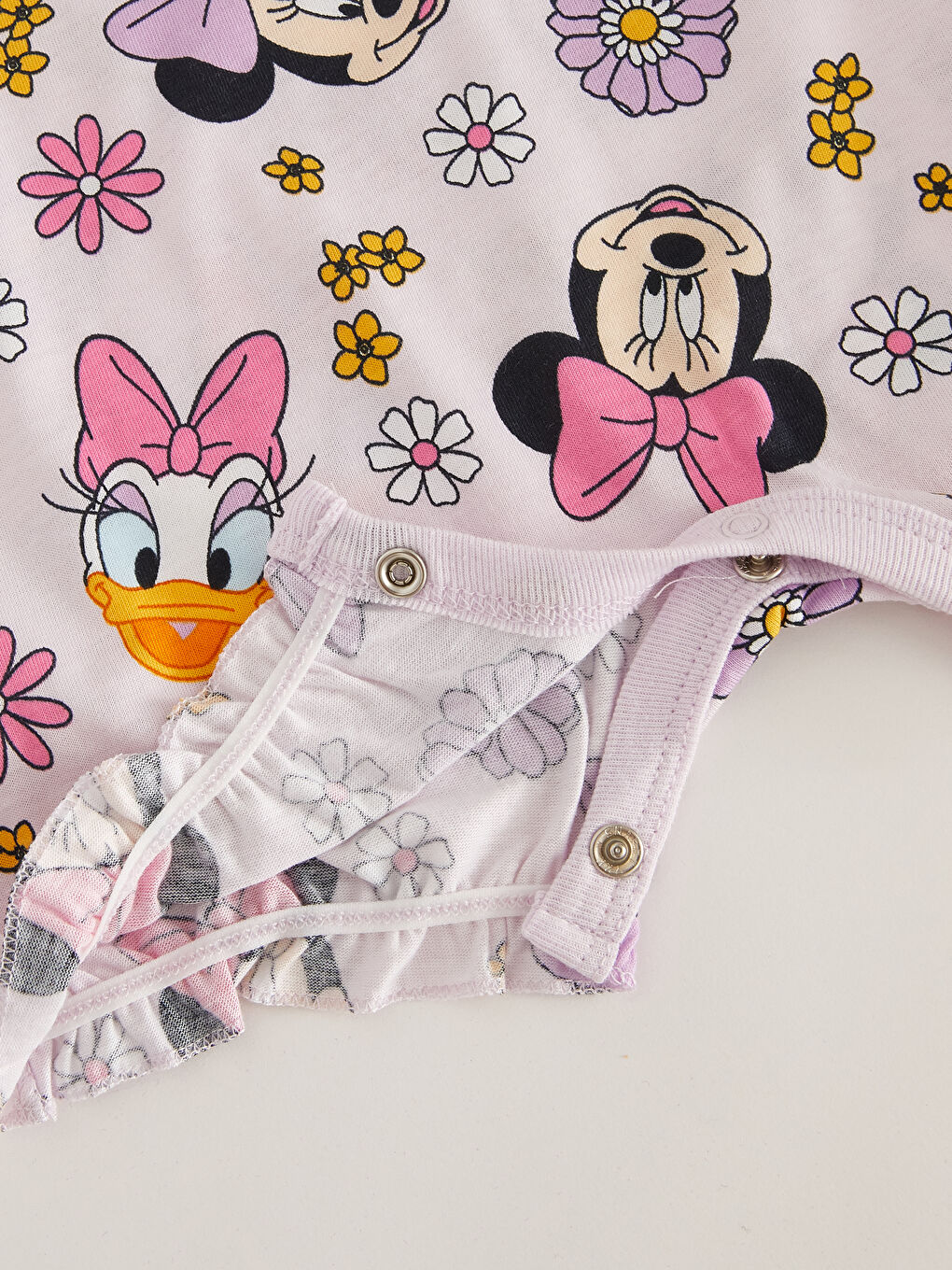 LCW baby Okrugli izrez Kombinezon sa štampom Daisy Duck i Minnie Mouse za bebe devojčice, 2-pakovanja -S3BK81Z1-LT4