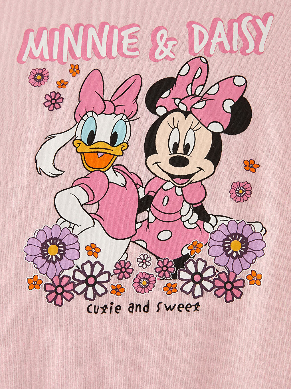 LCW baby Okrugli izrez Kombinezon sa štampom Daisy Duck i Minnie Mouse za bebe devojčice, 2-pakovanja -S3BK81Z1-LT4