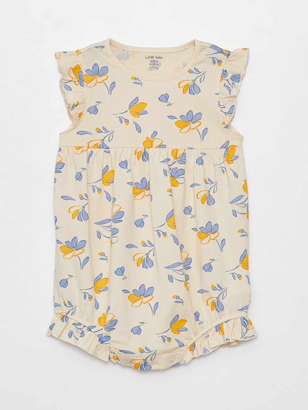 Круглый Вырез Короткий Рукав С Принтом Комбинезоны Для Малышек Девочек 2 Упаковки-1