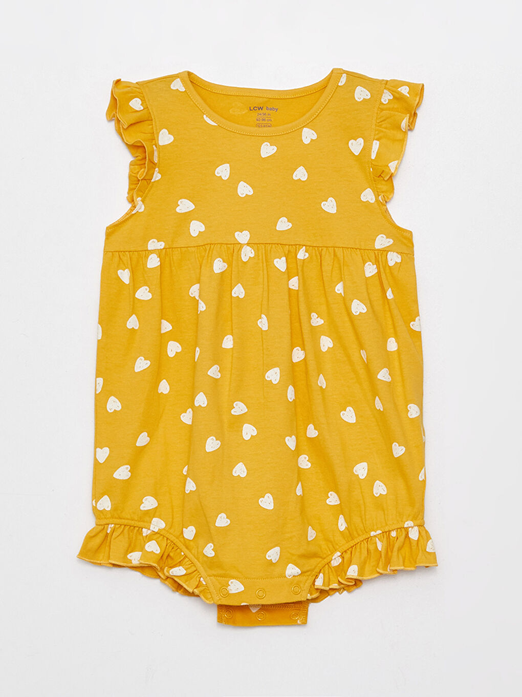 Круглый Вырез Короткий Рукав С Принтом Комбинезоны Для Малышек Девочек 2 Упаковки-2